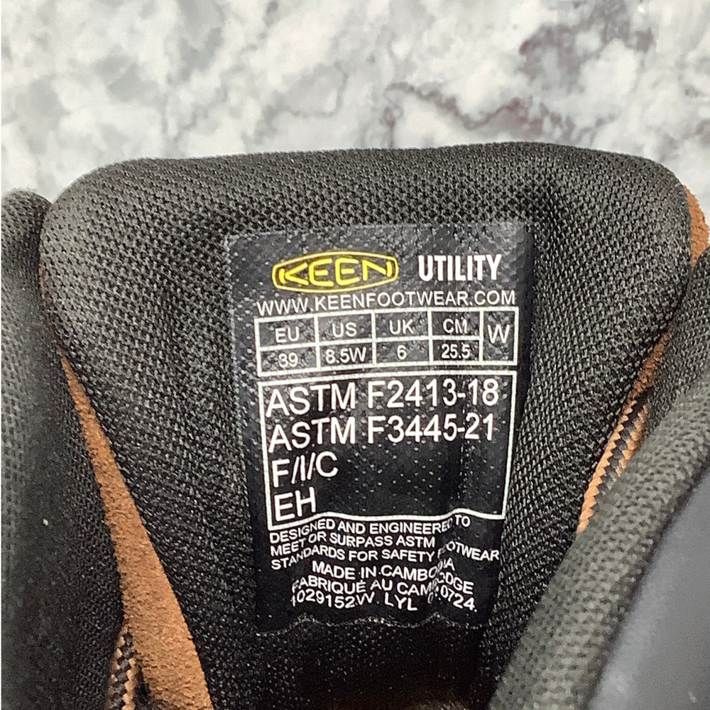Keen Woman's 8.5W Bison Evanston 6" Waterproof Carbon Fiber Toe Boot BR16-12 - Picture 7 of 8